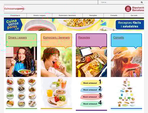 portal web cuinasensepares.cat