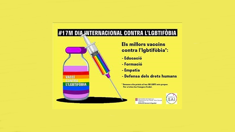 DIA INTERNACIONAL CONTRA L’LGBTIFÒBIA
