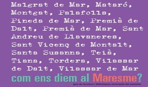 Guia Maresme 2011: Com ens diem al Maresme?