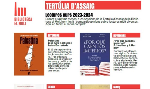 Tertúlia d'assaig 2024-25