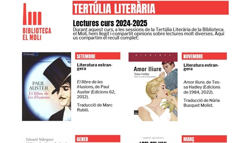 Tertúlia literària 2024-25