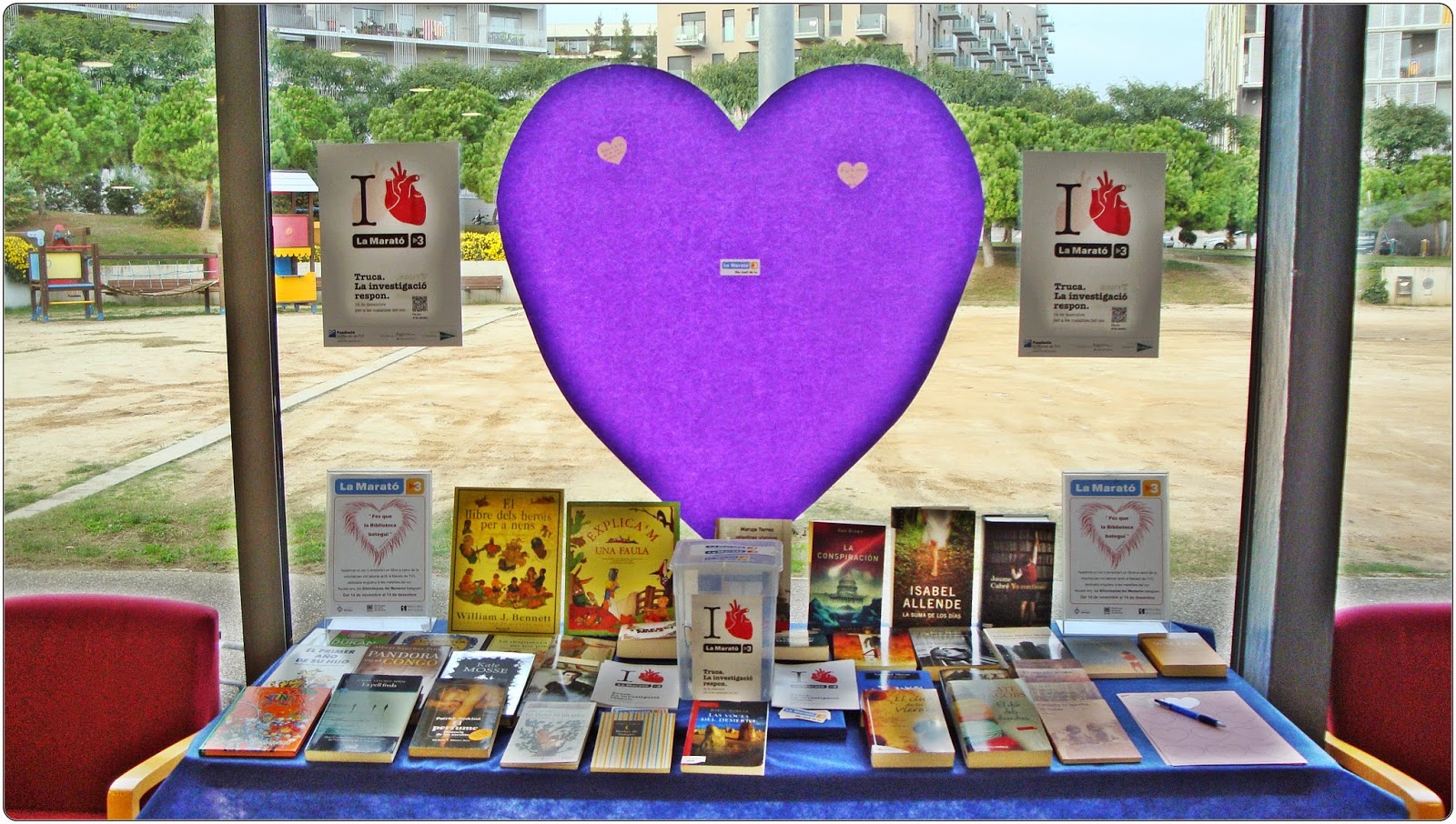 fotografia: Biblioteca de Montgat. La Marató 2014