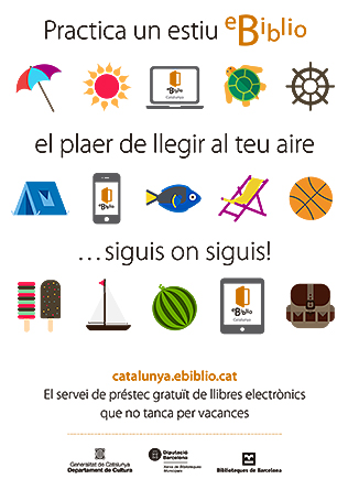 Cartell que trobareu a les biblioteques