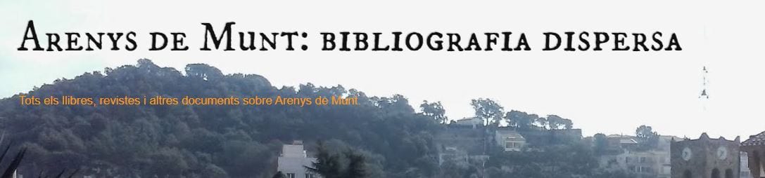 Arenys de Munt: bibliografia dispersa
