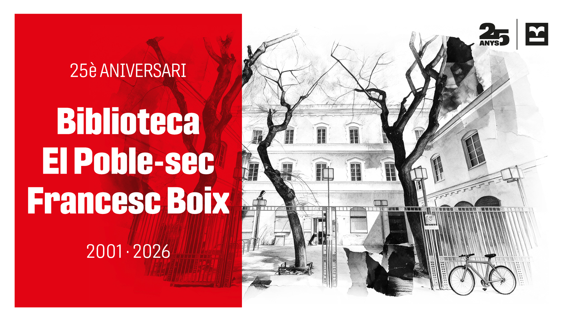 Exposició fotogràfica “Fa 25 anys al Poble-sec: memòria d’un inici. Inauguració de la Biblioteca Francesc Boix'