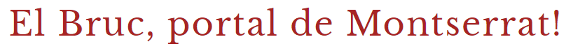 El Bruc turisme