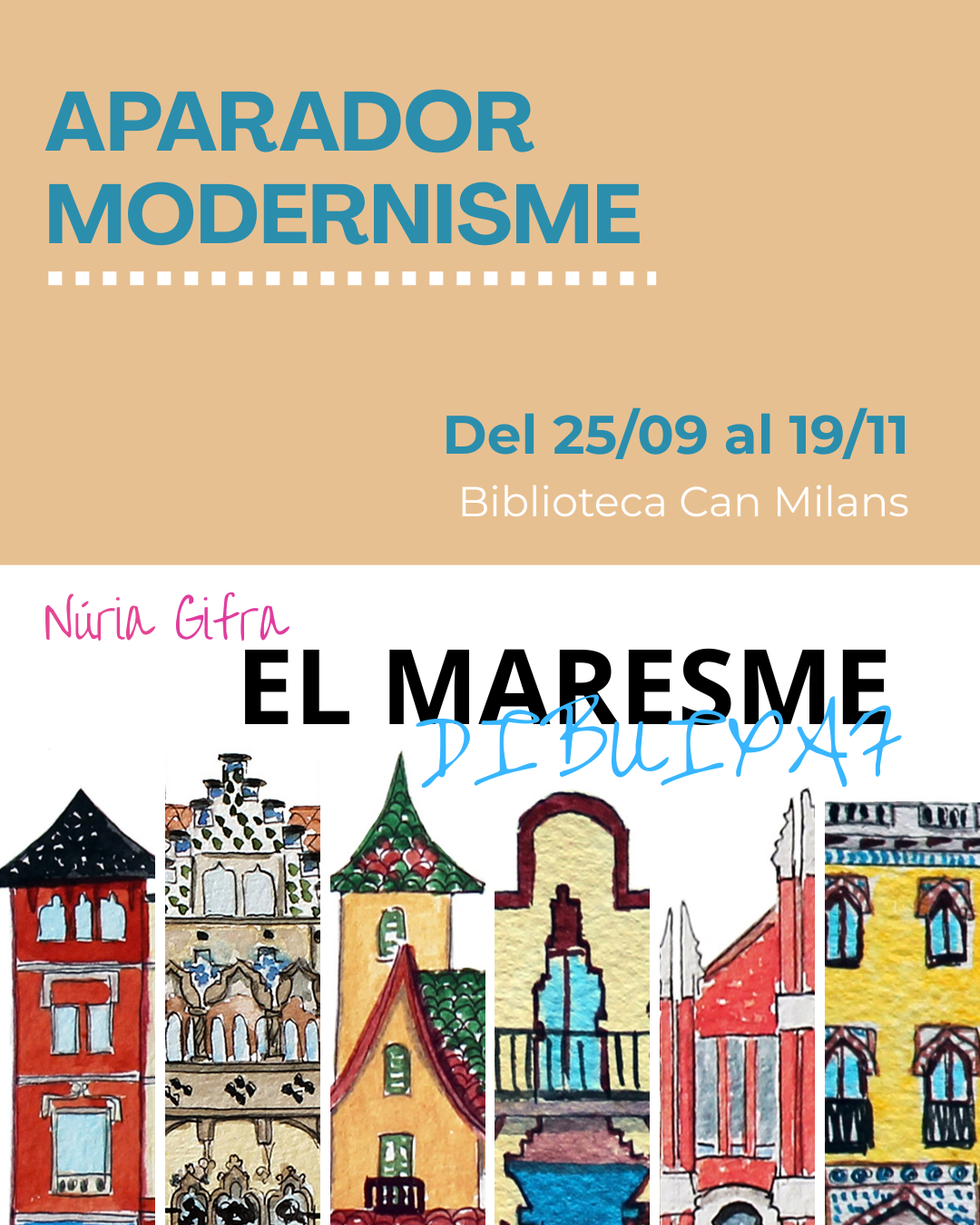 APARADOR MODERNISME. 'El Maresme Dibuixat' de Núria Gifra