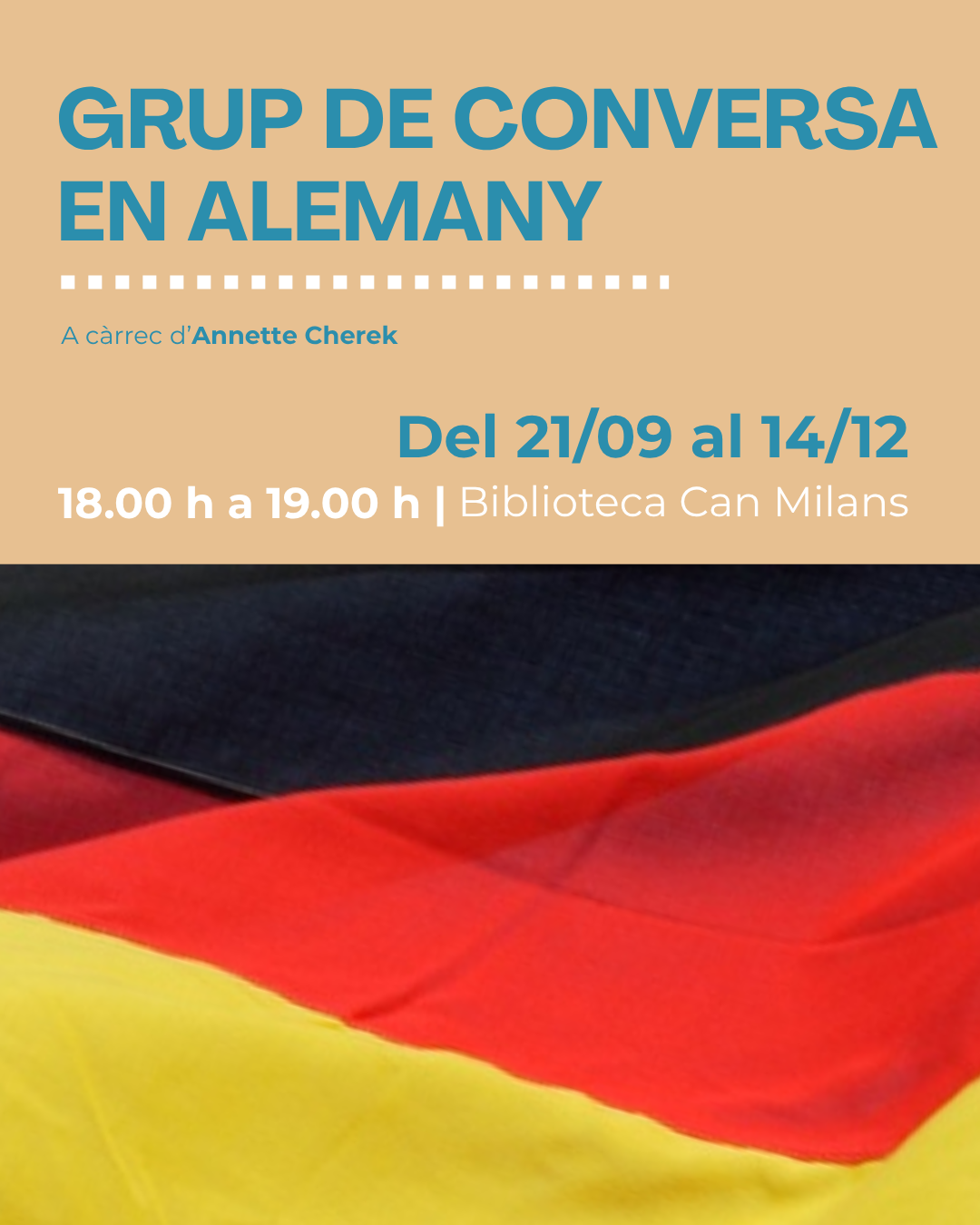 GRUP DE CONVERSA EN ALEMANY a càrrec d'Annette Cherek