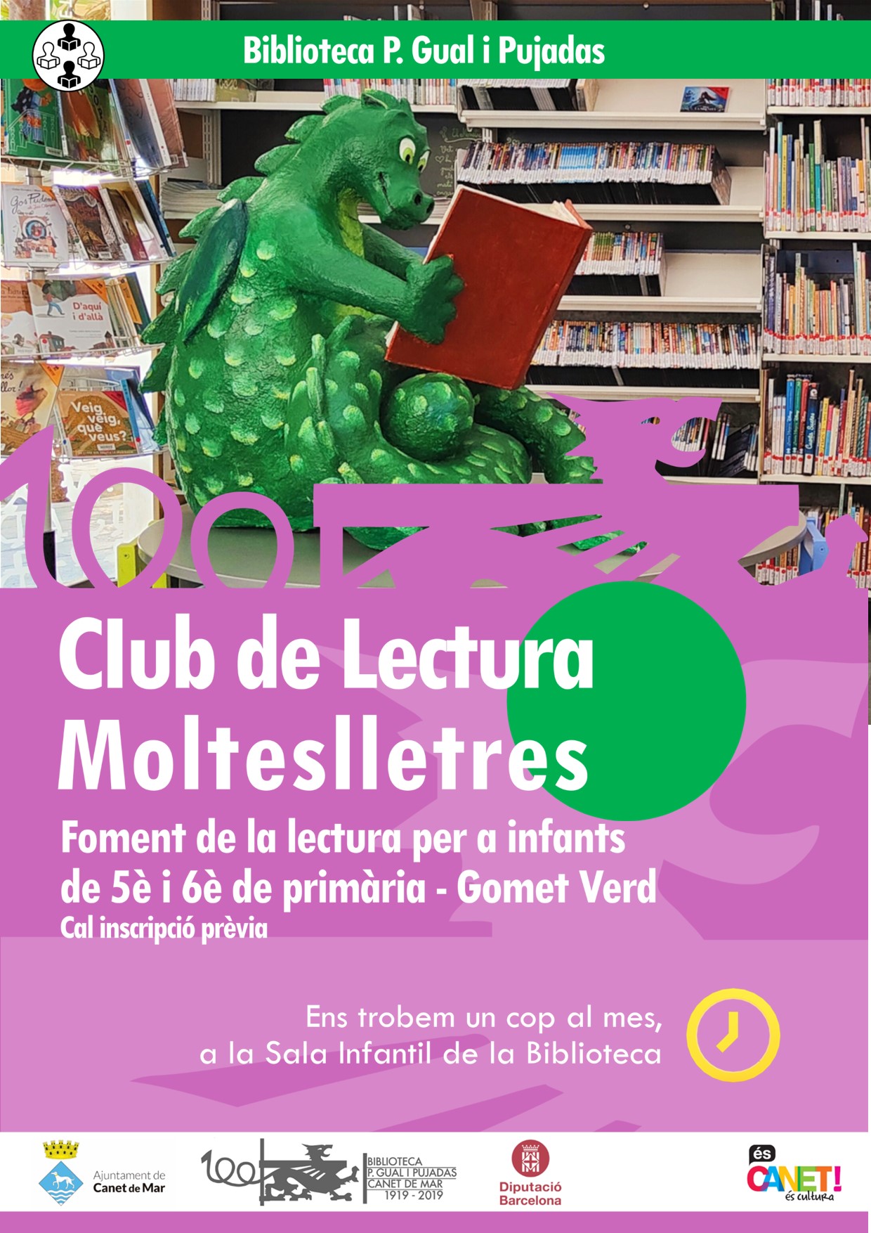Club de Lectura Molteslletres (gomet verd)
