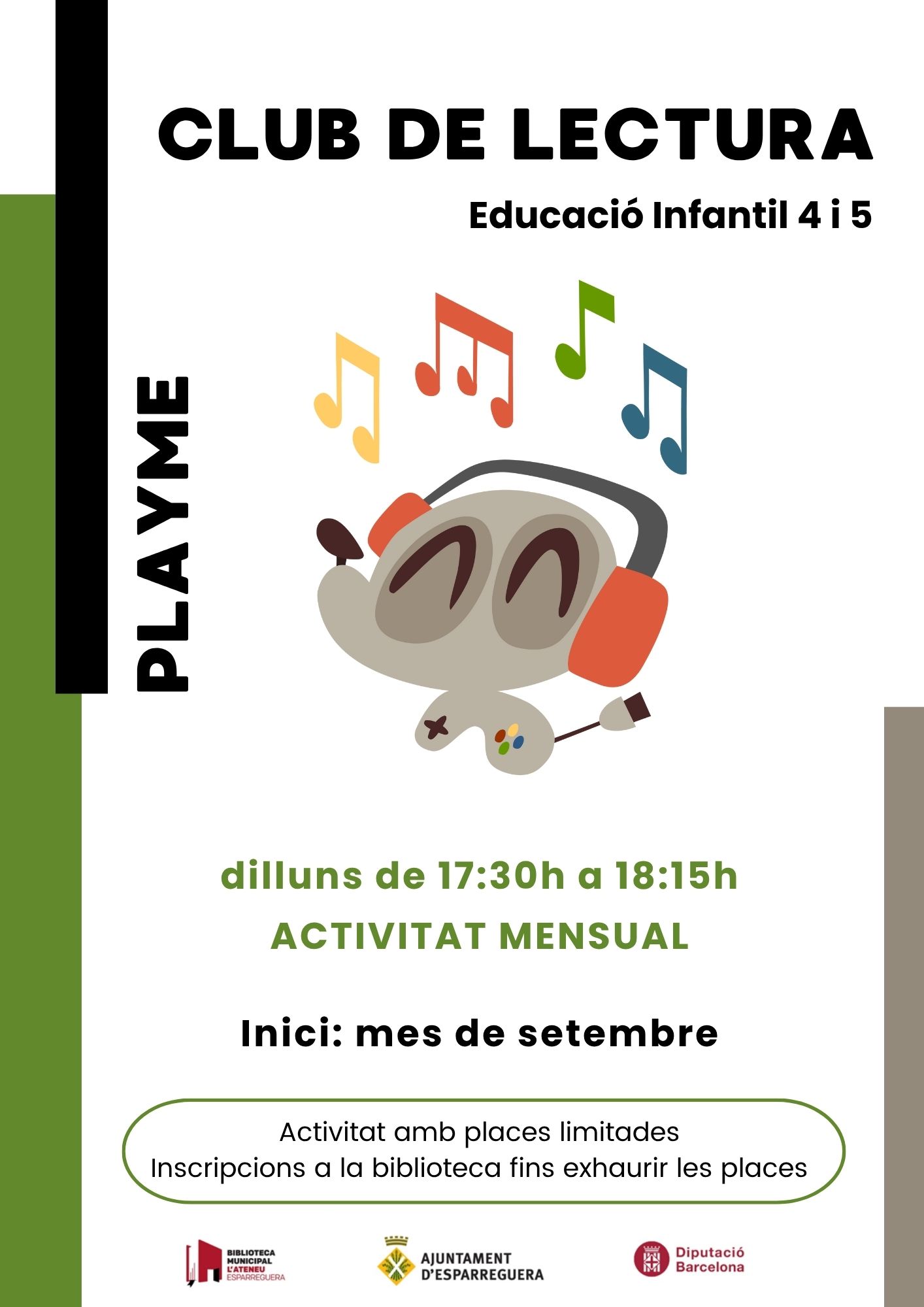 Club de lectura del Playme (Educació Infantil 4 i 5)