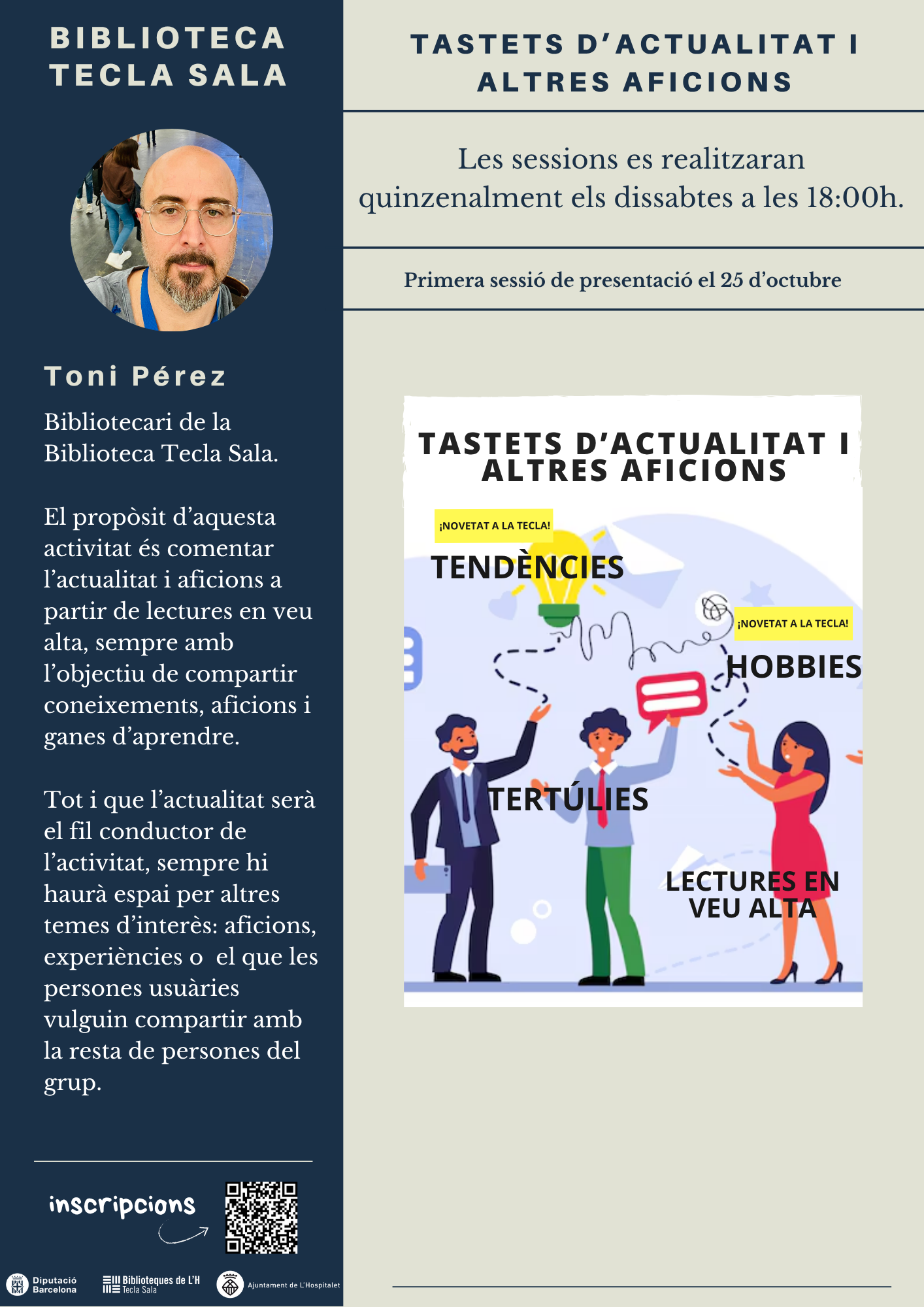 Tastets d’actualitat i altres aficions. A càrrec de Toni Pérez