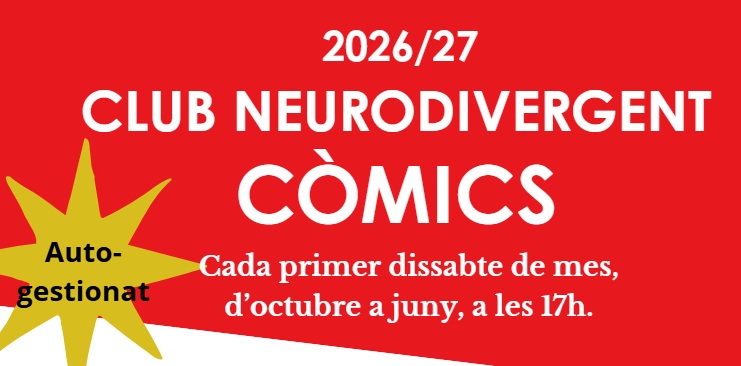 Club de lectura de còmics per a persones neurodivergents. Conduït per Ruth Vera