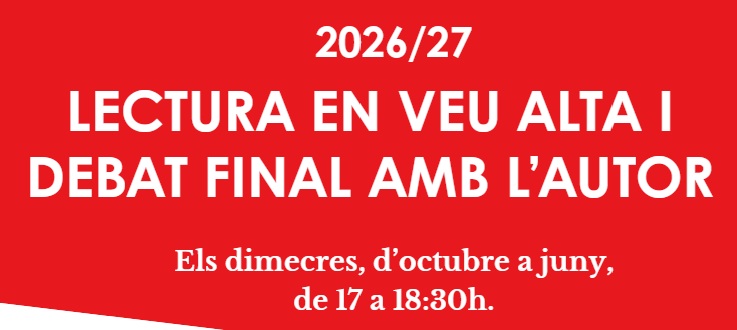 Grup de lectura en veu alta i debat final amb l’autor. Conduït per Tomàs Callau.
