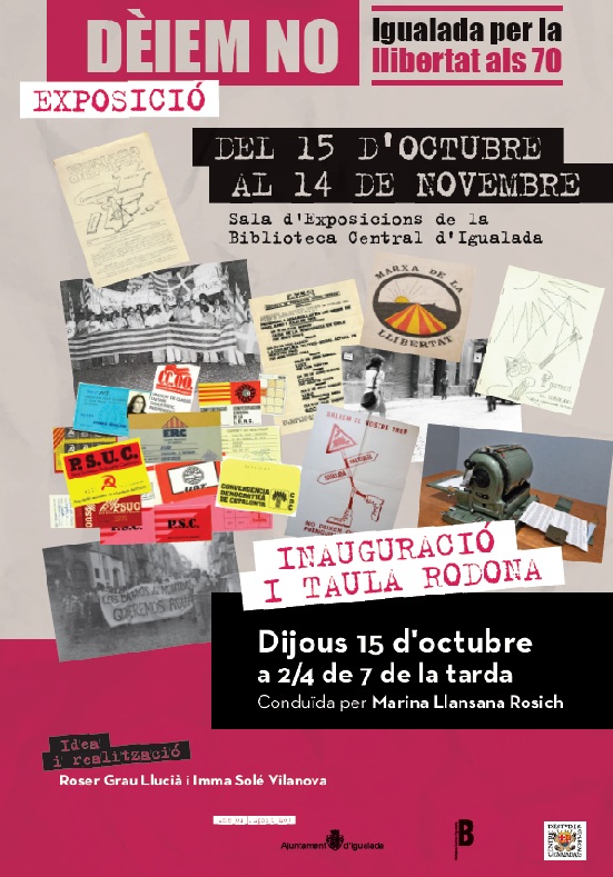 'Dèiem no: Igualada per la llibertat als 70'