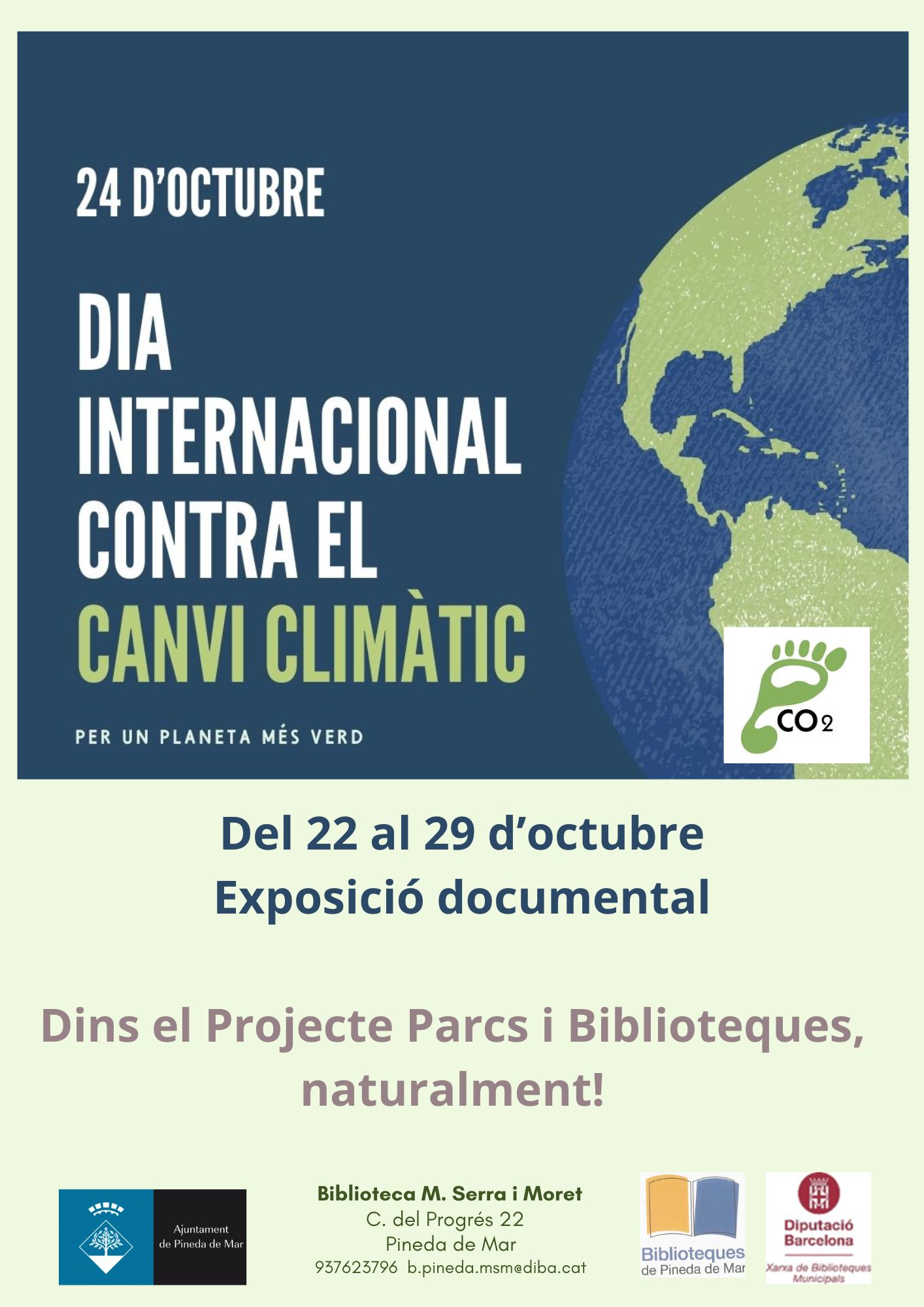 Exposició documental Dia Internacional contra el canvi climàtic