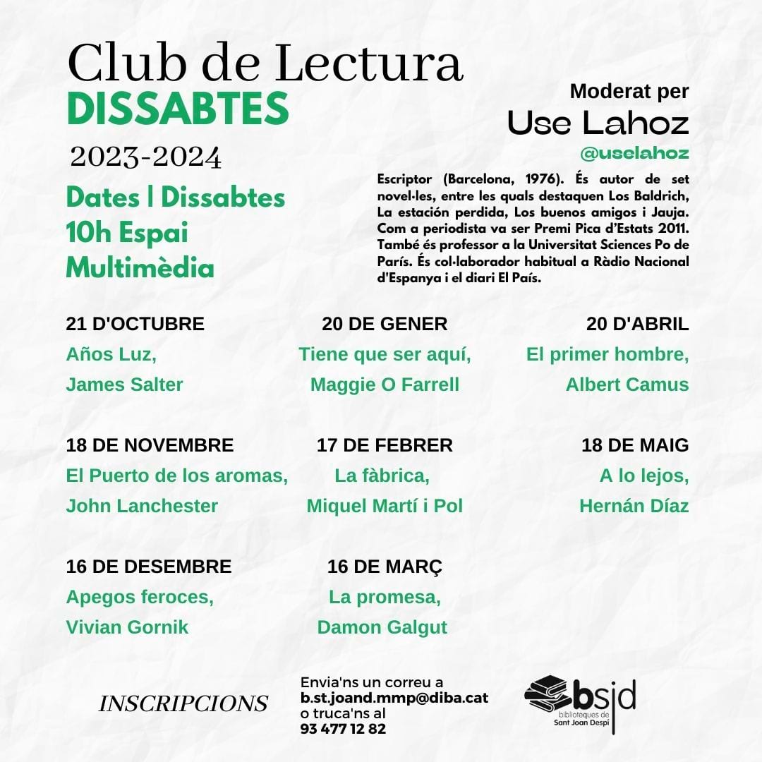 Club de Lectura (Dissabtes)