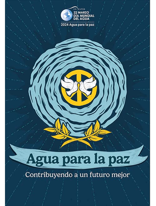 Pòster en castellà de la campanya #WorldWaterDay 2024