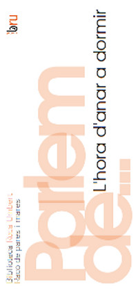 Parlem de... l'hora d'anar a dormir